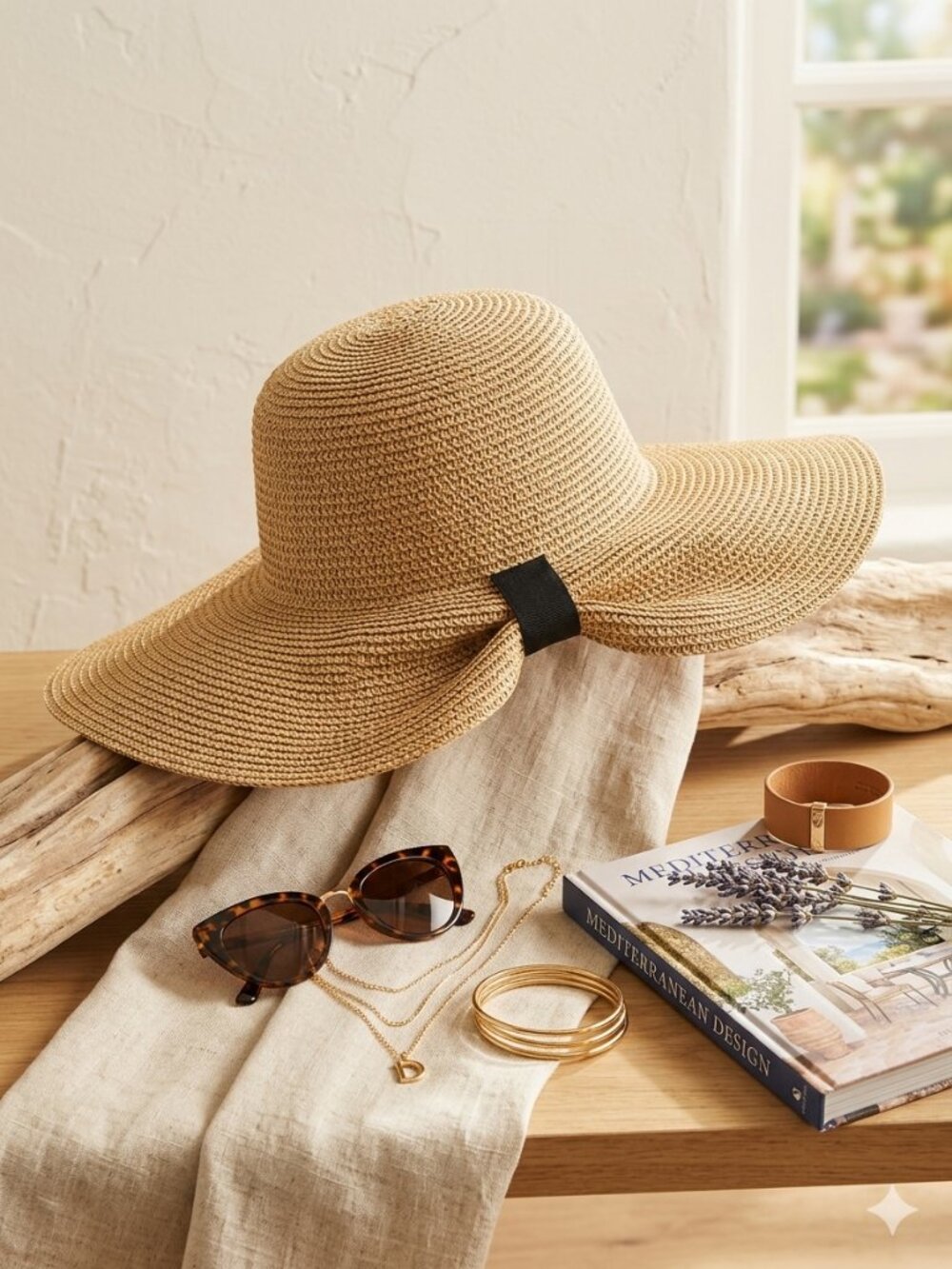 David & Young Packable Straw Sun Hat